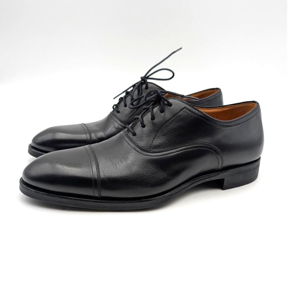 Magnanni Federico Cap Toe Oxford Shoes Lace-Up Men's Black Size US8.5 EU41.5